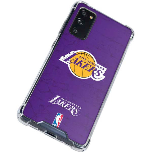 NBA Los Angeles Lakers Purple Primary Logo Galaxy S20 FE Clear Case